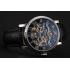 Patek Philippe Grand Complications Black Skeleton Dial Stainless Steel Case Black Leather Strap 1453812