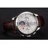 Patek Philippe Chronograph White Dial Stainless Steel Case Brown Leather Strap Replica