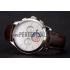 Patek Philippe Chronograph White Dial Stainless Steel Case Brown Leather Strap Replica