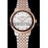 Patek Philippe Calatrava White Dial Rose Gold Case Two Tone Bracelet 1453831