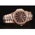 Replica Swiss Patek Philippe Nautilus Dark Brown Dial Stainless Steel Bracelet 1453949