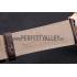 Swiss Patek Philippe Calatrava White Dial Rose Gold Case Brown Leather Strap