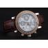 Cheap Patek Philippe Grand Complications Hobnail Bezel Roman Numerals Brown Leather Strap