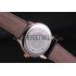 Patek Philippe Calatrava Roze Gold Polished Bezel Black Leather Bracelet 801435 Replica