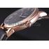 Patek Philippe Calatrava Roze Gold Polished Bezel Black Leather Bracelet 801435 Replica