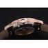 Patek Philippe Calatrava White Dial Diamond Numerals Rose Gold Case Brown Leather Strap  622834