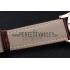 Patek Philippe Calatrava White Dial Diamond Numerals Rose Gold Case Brown Leather Strap  622834