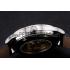 Swiss Patek Philippe Calatrava Silver Dial Stainless Steel Case Black Leather Strap