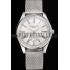 Patek Philippe Calatrava Small Seconds Silver Engraved Dial Stainless Steel Case And Bracelet