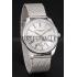 Patek Philippe Calatrava Small Seconds Silver Engraved Dial Stainless Steel Case And Bracelet