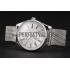 Patek Philippe Calatrava Small Seconds Silver Engraved Dial Stainless Steel Case And Bracelet