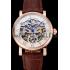 Patek Philippe Grand Complications White Skeleton Dial Rose Gold Case Brown Leather Strap 1453808