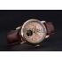 Patek Philippe Geneve Grand Complications Rose Dial Tourbillon Brown Leather Band  622158