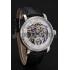 Patek Philippe Grand Complications White Skeleton Dial Stainless Steel Case Black Leather Strap 1453810 Replica