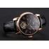 Patek Philippe Grand Complications Moonphase Perpetual Calendar Tourbillon Black Dial Rose Gold Case Black Leather Strap