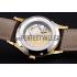 Patek Philippe Calatrava Gold Dial Gold Case Brown Leather Strap  622846