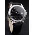 Patek Philippe Geneve Calatrava Crystal Studded Hour Marker Black Dial Black Leather Strap 98170