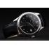 Patek Philippe Geneve Calatrava Crystal Studded Hour Marker Black Dial Black Leather Strap 98170