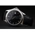 Patek Philippe Geneve Calatrava Crystal Studded Hour Marker Black Dial Black Leather Strap 98170