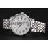 Patek Philippe Calatrava White Dial Stainless Steel Case And Bracelet 1453833