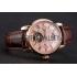 Patek Philippe Grand Complications Moonphase Perpetual Calendar Tourbillon Rose Gold Case And Dial Brown Leather Strap