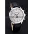 Patek Philippe Moonphase Chronograph White Dial Stainless Steel Case Black Leather Strap  622841