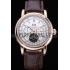 Cheap Patek Philippe Geneve Grand Complications White Dial Tourbillon Rose Gold Bezel Brown Band  622156