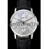 Piaget Altiplano Date Silver Dial Stainless Steel Case Black Leather Strap