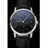 Piaget Altiplano Date Black Dial Stainless Steel Case Black Leather Strap