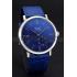 Piaget Altiplano Silver Case Blue Dial Blue Leather Bracelet  622630