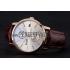 Piaget Altiplano Date Silver Dial Rose Gold Case Brown Leather Strap