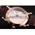 Piaget Altiplano Date Silver Dial Rose Gold Case Brown Leather Strap