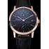 Piaget Altiplano Date Black Dial Rose Gold Case Black Leather Strap