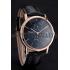 Piaget Altiplano Date Black Dial Rose Gold Case Black Leather Strap