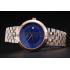 Swiss Piaget Traditional Blue Dial Gold Case Two Tones Stainless Steel Strap