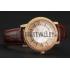 Swiss Piaget Altiplano Diamond Set Gold Case And Pearl Dial Brown Leather Strap 1453745