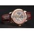 Swiss Piaget Altiplano Skeleton Dial With Diamonds Rose Gold Case Brown Leather Strap