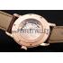 Swiss Piaget Altiplano Skeleton Dial With Diamonds Rose Gold Case Brown Leather Strap