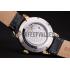 Replica Piaget Swiss Traditional White Radial Pattern Dial Black Leather Strap 7635