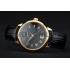 Piaget Swiss Traditional Black Dial Black Leather Strap 7628