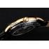 Piaget Swiss Traditional Black Dial Black Leather Strap 7628