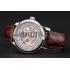 Swiss Piaget Altiplano Skeleton Dial With Diamonds Stainless Steel Case Brown Leather Strap