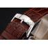 Swiss Piaget Altiplano Skeleton Dial With Diamonds Stainless Steel Case Brown Leather Strap