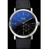 Replica Piaget Altiplano Silver Case Black Dial Black Leather Bracelet  622629