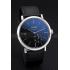 Replica Piaget Altiplano Silver Case Black Dial Black Leather Bracelet  622629