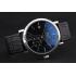 Replica Piaget Altiplano Silver Case Black Dial Black Leather Bracelet  622629