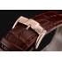 Swiss Piaget Emperador Tourbillon Skeleton Rose Gold Case Brown Leather Bracelet 1453944