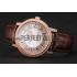 Replica Swiss Piaget Altiplano Diamond Set Rose Gold Case And Pearl Dial Brown Leather Strap 1453744