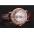 Replica Swiss Piaget Altiplano Diamond Set Rose Gold Case And Pearl Dial Brown Leather Strap 1453744