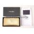 Prada Saffiano Leather Zip Around Small Gold Wallet